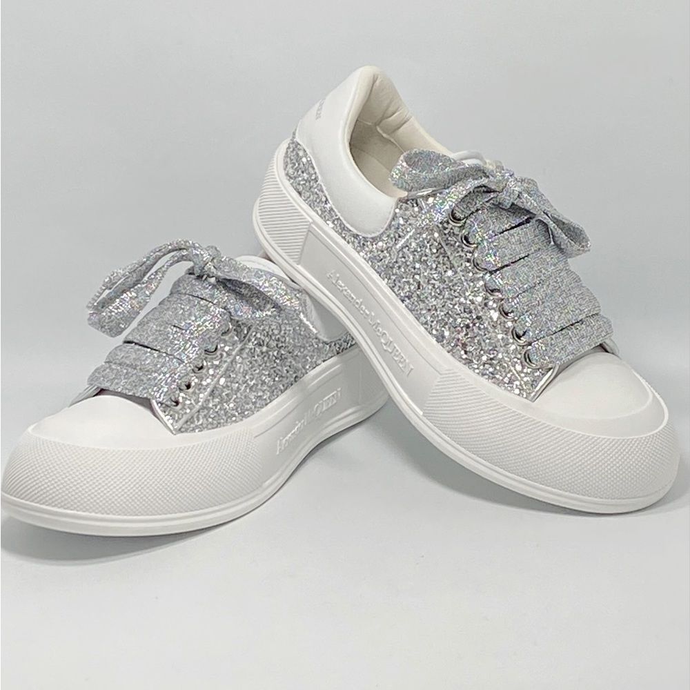 Alexander Mcqueen Glitter Sneakers size 36.5 - Picture 6 of 13